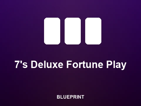 7's Deluxe Fortune Play slot tile