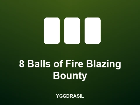 8 Balls of Fire Blazing Bounty slot tile
