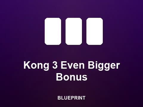 Kong 3 Even Bigger Bonus slot tile
